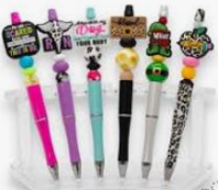 Surprise Silicone Beaded Pens