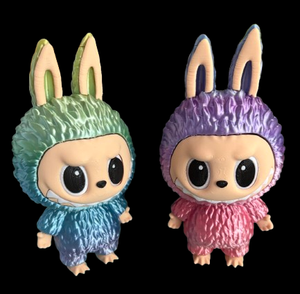 3D Printed Rainbow Standing Labubu's